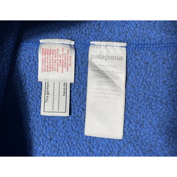Patagonia Blue Better Sweater Quarter Zip Up Fleece Pullover - Youth XL (14) - Picture 7 of 16